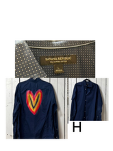 Load image into Gallery viewer, NEW- LARGE Fall Heart button up long sleeve