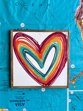 Load image into Gallery viewer, 13x13 Hand-Painted Heart Sign