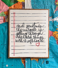 Load image into Gallery viewer, 19x23 NEW “…A Soft Heart” Hand-Painted Sign