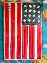 Load image into Gallery viewer, NEW! 25x37 Hand-Painted American Flag Sign