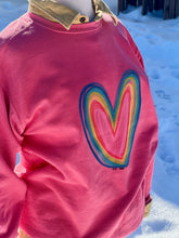 Load image into Gallery viewer, RESTOCKED! PRE-ORDER Heart Pink sweatshirt and t-shirt