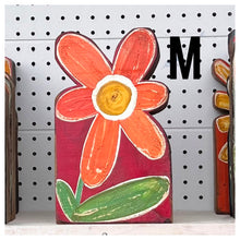 Load image into Gallery viewer, 6x10.5 stand alone scalloped - wood flower cutout blocks