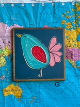 Load image into Gallery viewer, 11x11 Hand-Painted Birdie Sign