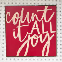 Load image into Gallery viewer, CLEARANCE 37x37 Count It All Joy Hand-Painted Sign