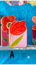 Load image into Gallery viewer, Approx. 6x11 stand alone-wood flower cutouts