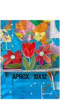 Load image into Gallery viewer, Approx. 10x12 stand alone-wood flower cutouts