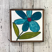 Load image into Gallery viewer, 13x13 NEW FLOWERS Hand-Painted Sign
