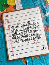 Load image into Gallery viewer, 19x23 NEW “…A Soft Heart” Hand-Painted Sign
