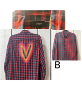 Load image into Gallery viewer, NEW- MEDIUM Fall Heart button up long sleeve
