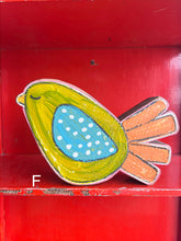 Load image into Gallery viewer, 7x7  NEW stand alone birdie cutout blocks LARGE
