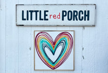 Load image into Gallery viewer, 25x25 Heart Hand-Painted Sign
