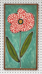 CLEARANCE 13x25 NEW flowers hand-painted sign