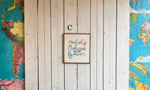 Load image into Gallery viewer, 15x17 “creativity is intelligence….”hand-painted sign

