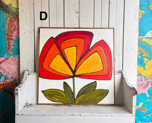 37x37 NEW Flower Hand-Painted Sign