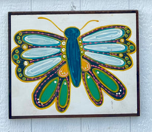 17x21 butterflies hand-painted sign