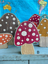 Load image into Gallery viewer, -NEW!- stand alone- wood mushroom cutouts
