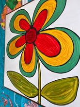 Load image into Gallery viewer, 37x37 NEW Flower Hand-Painted Sign
