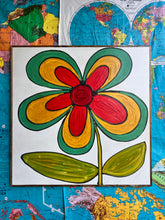 Load image into Gallery viewer, 37x37 NEW Flower Hand-Painted Sign

