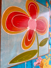 Load image into Gallery viewer, 37x37 NEW Flower Hand-Painted Sign
