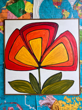 Load image into Gallery viewer, 37x37 NEW Flower Hand-Painted Sign
