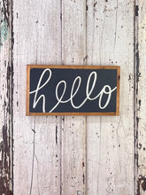 Load image into Gallery viewer, 9x17 NEW “Hello” Hand-Painted Sign
