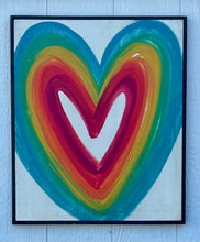 Load image into Gallery viewer, 25x21 Heart Hand-Painted Sign
