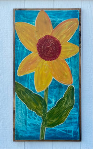 19x37 Flower hand-painted sign