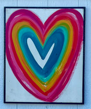 Load image into Gallery viewer, 25x21 Heart Hand-Painted Sign
