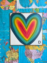 Load image into Gallery viewer, 37x37 Heart Hand-Painted Sign
