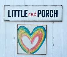 Load image into Gallery viewer, 25x25 Heart Hand-Painted Sign
