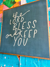 Load image into Gallery viewer, 25x25 NEW “The Lord Bless and Keep You” Hand-Painted Sign
