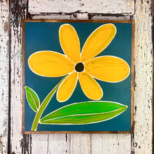 Load image into Gallery viewer, 25x25 NEW! FLOWER Hand-Painted Sign
