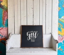 Load image into Gallery viewer, 25x25 NEW  &quot;the Lord bless you….” Hand-Painted Sign
