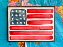 Load image into Gallery viewer, 13x17 NEW  American Flag Hand-Painted Sign
