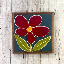 Load image into Gallery viewer, 13x13 NEW FLOWERS Hand-Painted Sign
