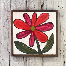 Load image into Gallery viewer, 13x13 NEW FLOWERS Hand-Painted Sign
