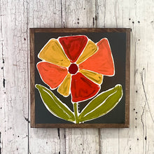 Load image into Gallery viewer, 13x13 NEW FLOWERS Hand-Painted Sign
