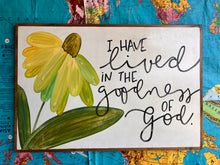 Load image into Gallery viewer, RESTOCKED!  25x37 “goodness of God” Hand-Painted Sign
