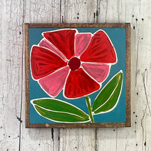 Load image into Gallery viewer, 13x13 NEW FLOWERS Hand-Painted Sign
