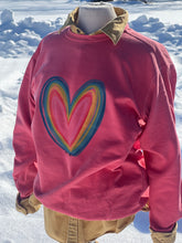 Load image into Gallery viewer, RESTOCKED! PRE-ORDER Heart Pink sweatshirt and t-shirt
