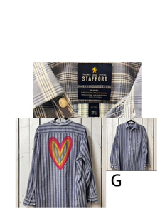 NEW- X-LARGE Fall Heart button up long sleeve