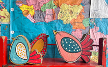 Load image into Gallery viewer, 7x7  NEW stand alone birdie cutout blocks LARGE
