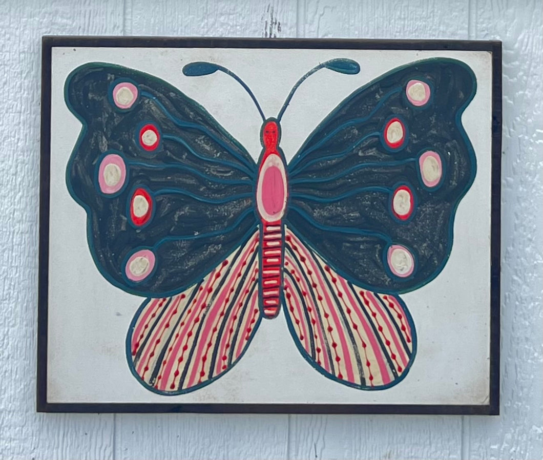 17x21 butterflies hand-painted sign