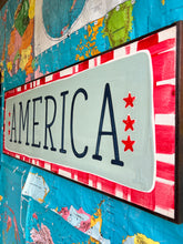 Load image into Gallery viewer, NEW!  17x49   “America” Hand-Painted Sign
