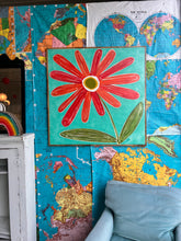 Load image into Gallery viewer, 37x37 NEW Flower Hand-Painted Sign

