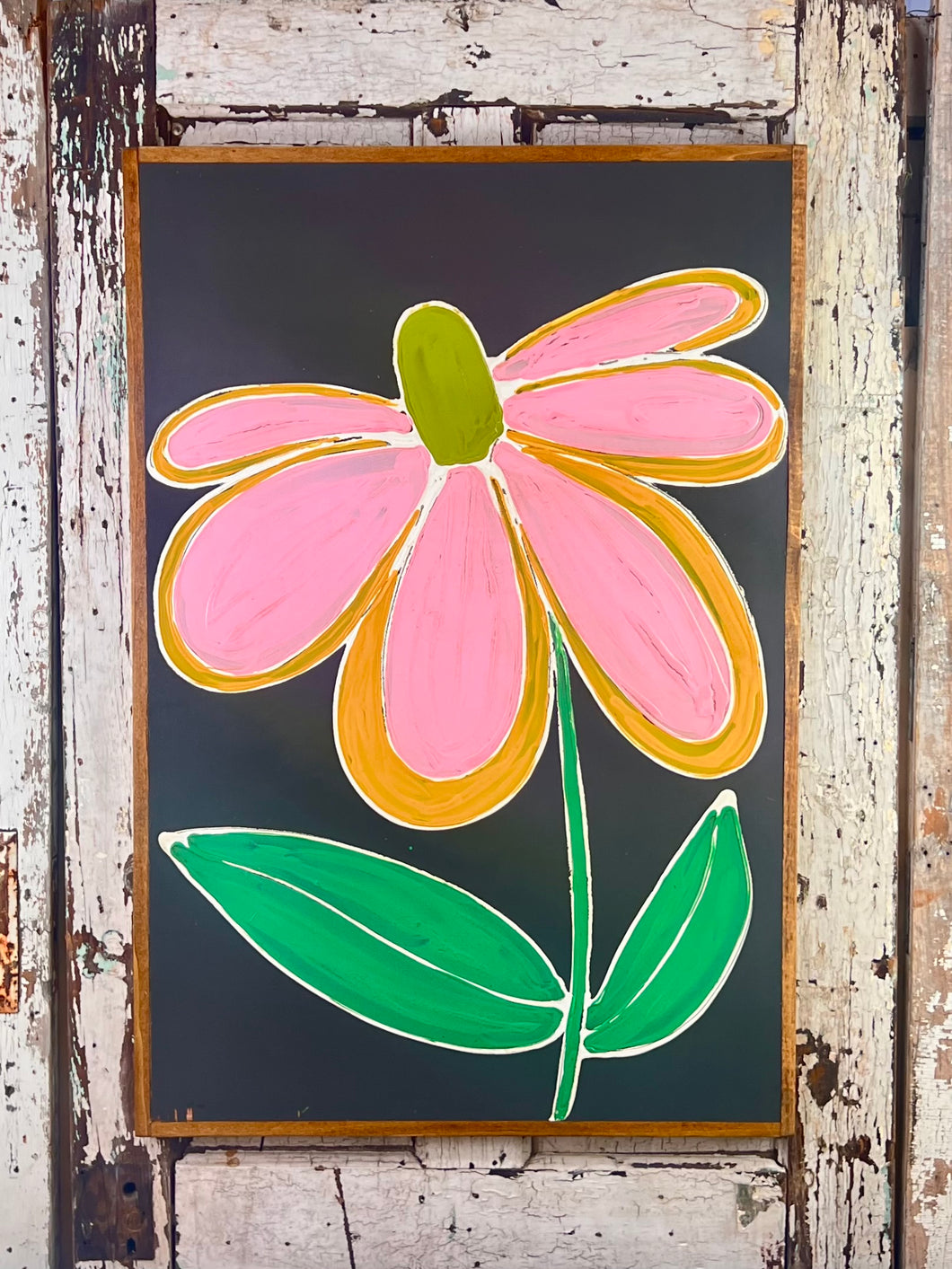 25x37 NEW Flowers Hand-Painted Sign