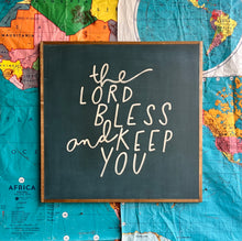 Load image into Gallery viewer, 25x25 NEW “The Lord Bless and Keep You” Hand-Painted Sign
