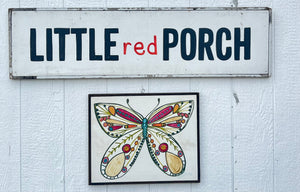 17x21 butterflies hand-painted sign