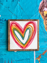 Load image into Gallery viewer, 9x9 Hand-Painted Heart Sign
