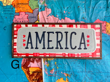 Load image into Gallery viewer, NEW! 7x17 “America” Hand-Painted Sign
